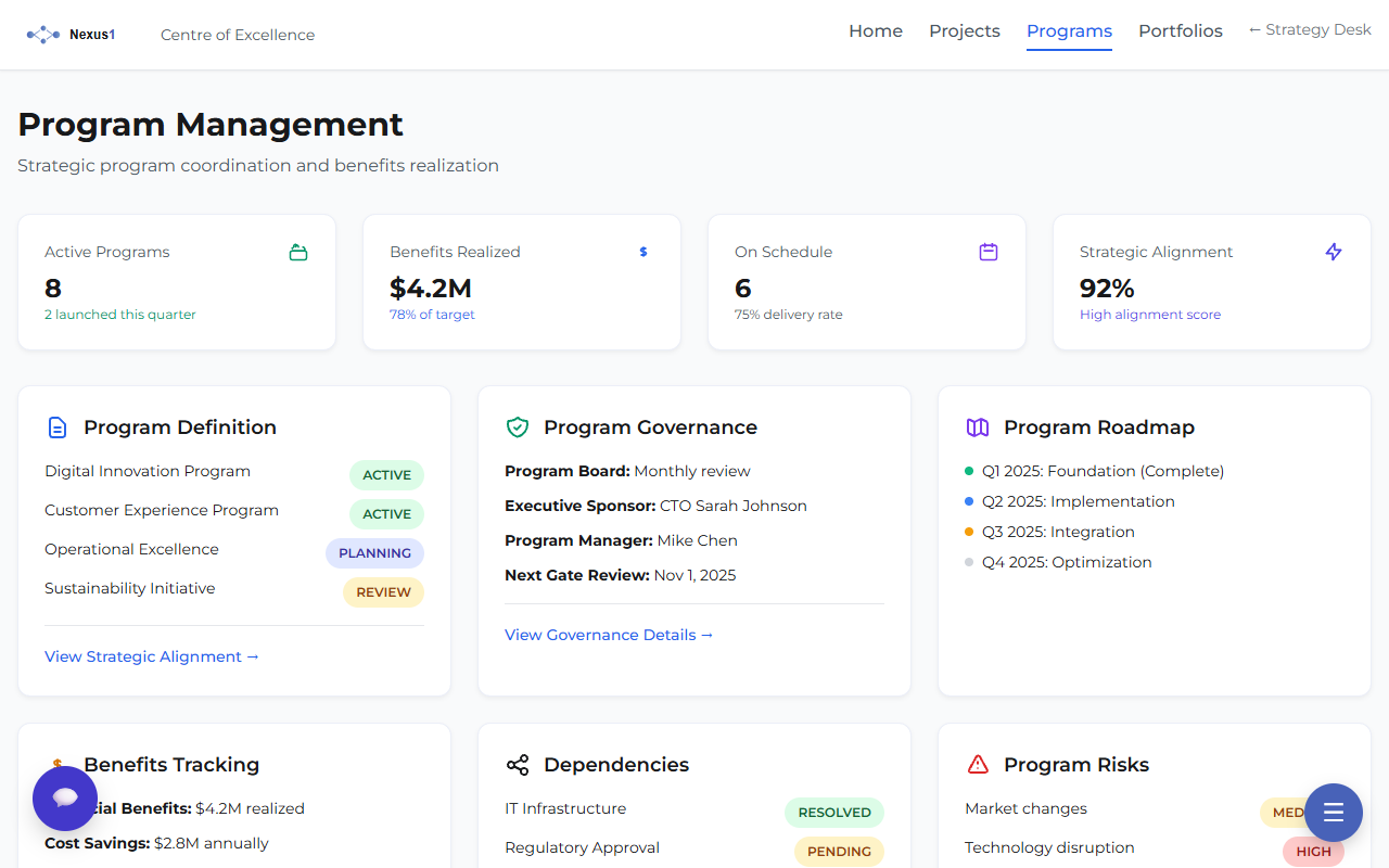 Nexus Xtend Programs Centre of Excellence preview